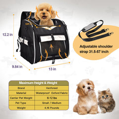 VENFOREST cesto bici impermeable protege a tu mascota de la lluvia.