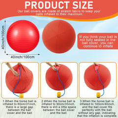 Funda roja para bola VercanMonth mejora visibilidad y estilo