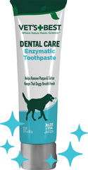 Pasta dental enzimática Vet's Best en tubo para limpieza diaria