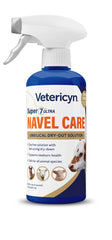 Spray Vetericyn Super 7 Ultra para ombligo, uso rápido sin manchas.