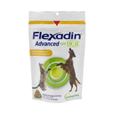 Vetoquinol Flexadin Avanzado, botella del suplemento para articulaciones, con dosis diaria fácil.