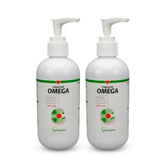 Vetoquinol Triglyceride Líquido Omega-3 en botella para piel y pelaje saludables.