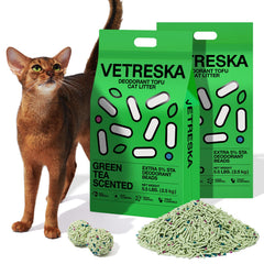 VETRESKA arena de tofu para gatos: absorción ultra y clumping rápido para limpieza fácil