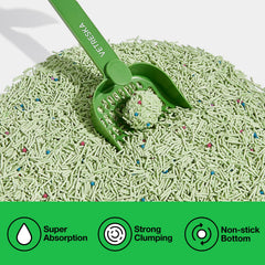 VETRESKA arena de tofu para gatos: clumping instantáneo facilita retirar los grumos