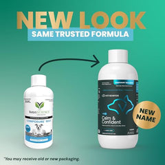 VetriScience Calma y Confianza líquido: se puede mezclar en comida o agua para mayor comodidad.