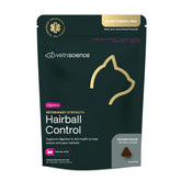 Envase VetriScience para control de bolas de pelo en gatos, práctico y compacto.