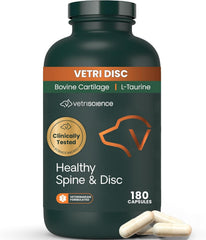 VetriScience Healthy Spine & Disc: botella para el soporte de espalda en perros.