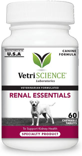VetriScience Kidney Health tabletas frente: apoyo diario para perros activos