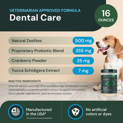 VETRISCIENCE polvo dental con cuchara de medición, dosis simples para el cuidado diario.