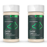 VetriScience Healthy Mouth polvo dental 2-pack espolvoreado sobre comida para dientes limpios