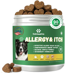 Vetriuntrix alérgia perros masticables sabor pollo, alivio suave del picor diario.