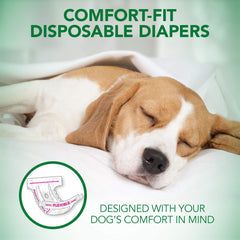 Vet's Best Comfort Fit indica humedad para cambios a tiempo.