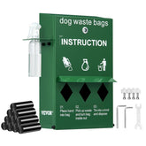VEVOR dispensador-bolsas-caca-perro facilita la recogida al aire libre.