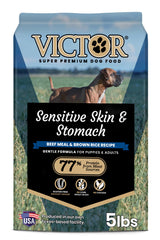 VICTOR alimento para piel sensible en bolsa, favorece pelaje saludable.