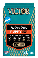 VICTOR Classic Hi-Pro Plus para cachorro grande con pollo principal favorece crecimiento muscular.