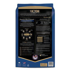 VICTOR etiqueta sin pollo y sin gluten, facilita opciones para alergias.