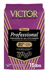 VICTOR Professional: bolsa de alimento para perro, croquetas que brindan energía diaria.