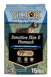 VICTOR saco de comida seca para perros con piel sensible y estómago delicado, ayuda a pelaje saludable