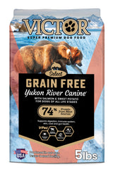 VICTOR Yukon River sin cereal, saco de alimento para perro, posible apoyo digestivo.