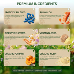 VientoSeek Probiotics para perros: omega-3 para piel y pelaje saludables
