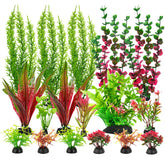 ViiWxx plantas para acuario: 18 piezas con follaje rojo y verde para tu tanque.