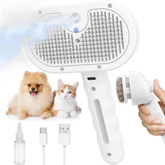Viphope cepillo para perros y gatos con vapor elimina pelo suelto y deja el pelaje suave