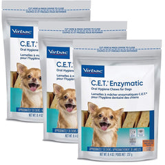 Virbac C.E.T. Enzymatic masticables para higiene oral de perros pequeños, control de placa.