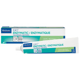 Virbac C.E.T. pasta enzimática para dientes, botella visible para cepillado diario.