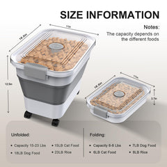 Viretec tapa hermética transparente facilita ver la comida restante sin abrir.
