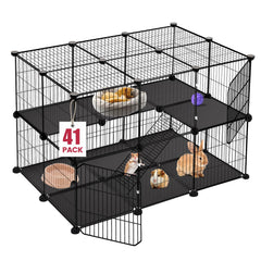 VISCOO corral de mascotas con puertas dobles para acceso rápido y seguro.