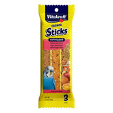 Vitakraft Crunch Sticks para periquitos con miel, crujientes y estimulantes para el día.