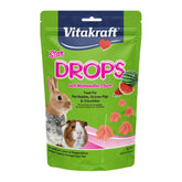Vitakraft Drops empaque con cierre reutilizable manteniendo frescura para premios diarios.