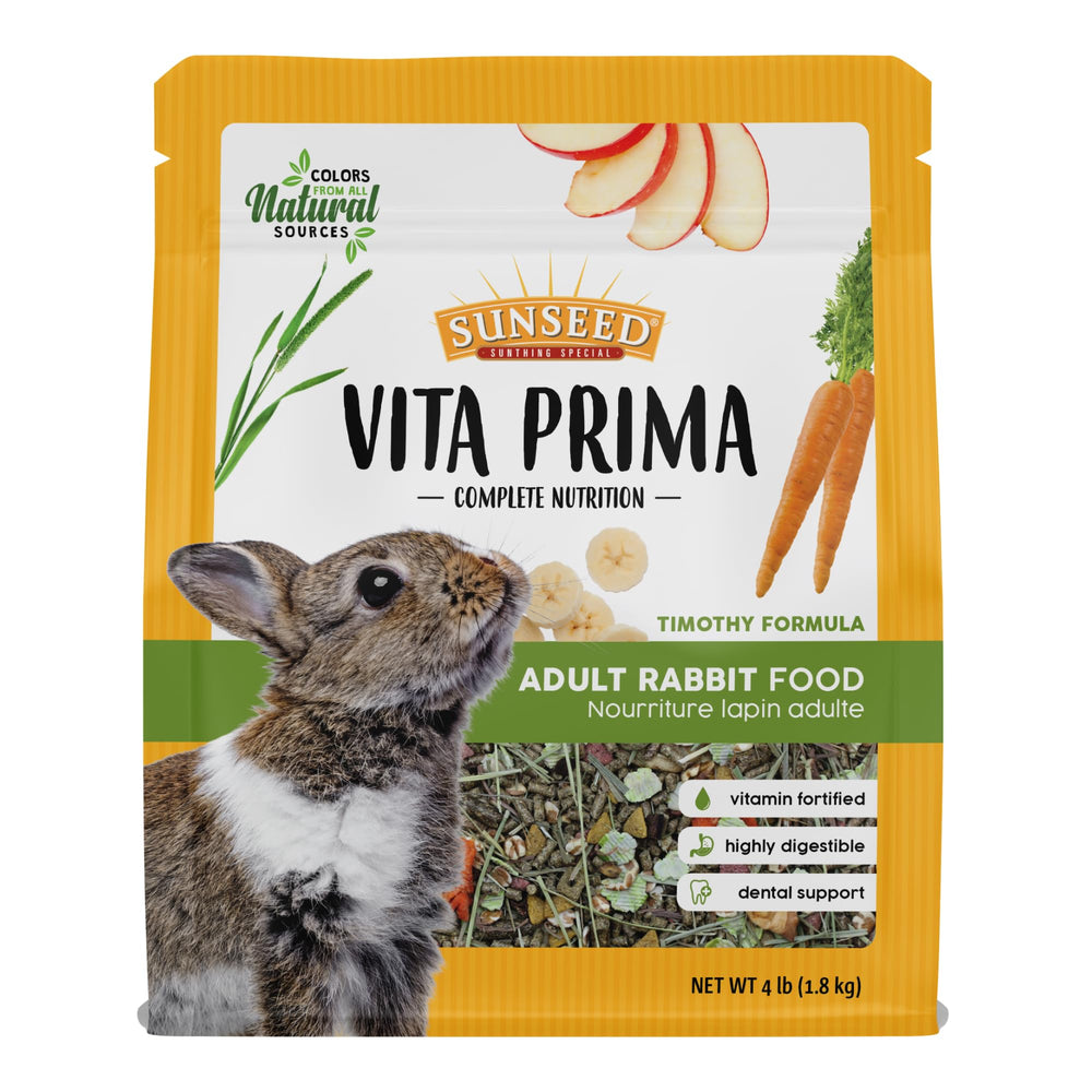 Vitakraft Sun Seed Vita Prima pour lapin: base de foin riche pour l’usure dentaire