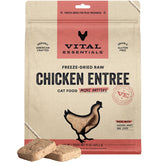 Vital Essentials mini hamburguesas de pollo crudo para gatos, proteína de alta calidad.