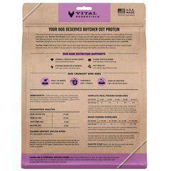 Mini nibs de pavo crujientes de Vital Essentials para perro activo