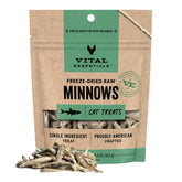 Vital Essentials Minnows: bolsa 0,5 oz snack proteico para gatos.