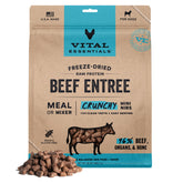 Vital Essentials: mini-bocados crujientes de res cruda para una proteína completa.
