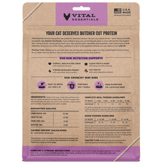 Vital Essentials deshidratado de pavo en trozos crujientes para energía diaria.