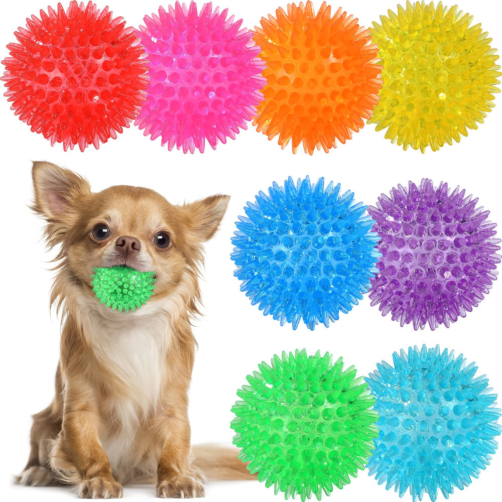 Bola espinosa VITEVER de 2,5 pulgadas para perros pequeños, segura para masticar.