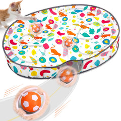 VIWIK Juguete interactivo para gatos con bola móvil para cazar