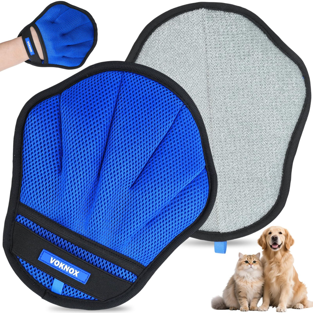VOKNOX guante quita pelo de mascotas en sofá para limpieza rápida y eficaz