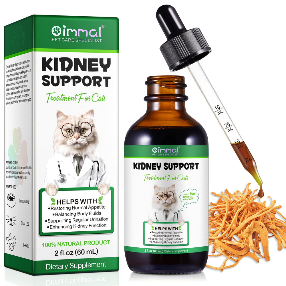 VOSIFSDIY Gatos, apoyo renal con gotas para la función renal