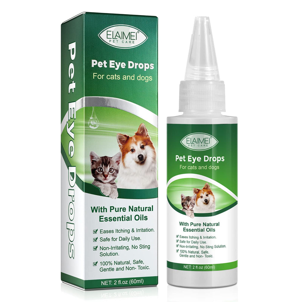 Gotas VOSIFSDIY para ojos de perros y gatos, alivio suave de irritación.