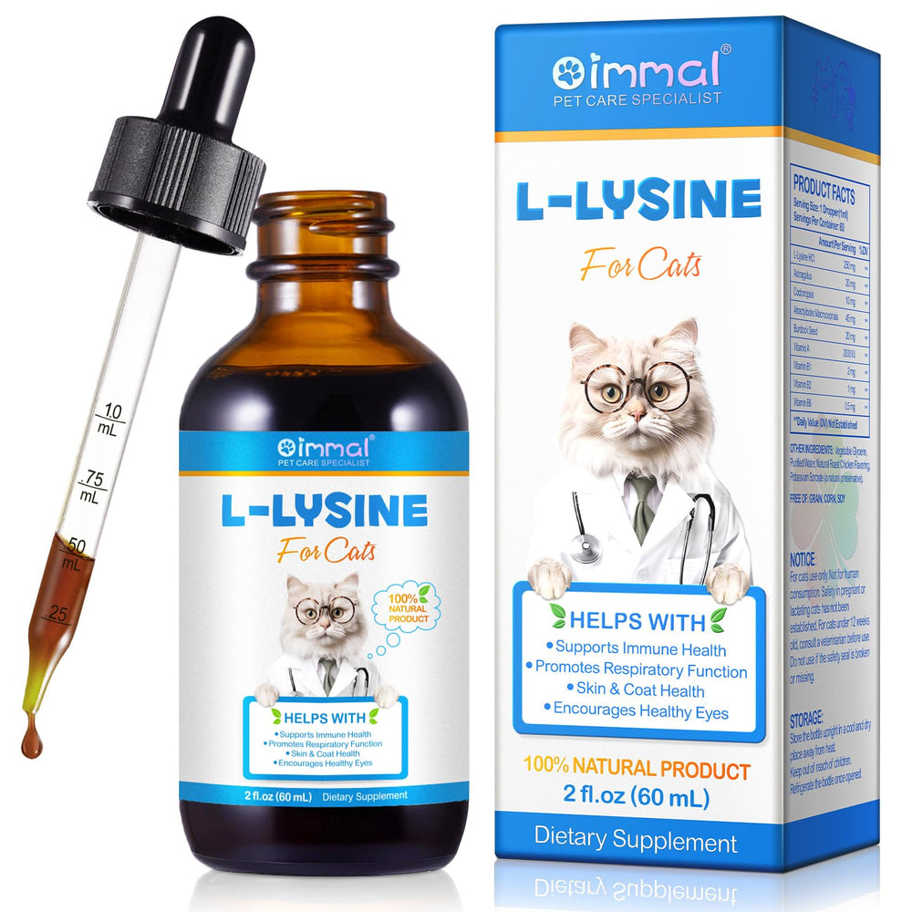 VOSIFSDIY lisina para gatos, bote de 60 ml; facilidad de uso diario.