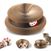 VOXGET gato-rascador-juguete-bolas-campanas para juego activo y alivio del estrés