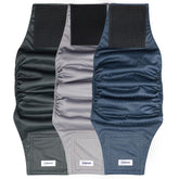 Pañales lavables VUNCESSIN para perro macho, conjunto de tres, opción reutilizable.