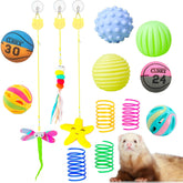 Juguete VZqola para hurón: set de 14 piezas para juego activo
