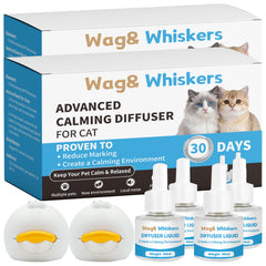Difusor Wag and Whiskers en enchufe giratorio para sala, calma a las mascotas.