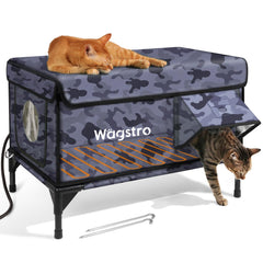 Wagstro Casa Caliente Exterior: calor rápido para gatos al aire libre.