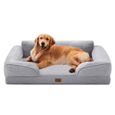 Warmrest cama para perro grande con espuma tipo huevo ofrece soporte cómodo durante el descanso.